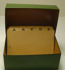 Mini archivador verde 5,5 in x 4 in viene con divisores de letras segunda mano  Embacar hacia Mexico