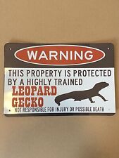 Leopard gecko warning for sale  Spring