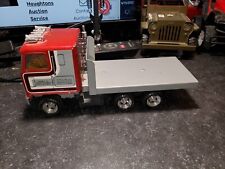 Ertl COE Truck Flat Bed Double B Bronco Ranch Metal 10 IN. L Red Grey for sale  Kasson