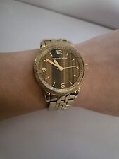 Relógio feminino Michael Kors MK-5099 tom dourado tamanho pequeno 6', bateria nova  comprar usado  Enviando para Brazil