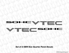 Adesivos de porta de quarto de painel SOHC VTEC para 92-00 Civic DX LX EX HX VX Ek Eg Ef JDM comprar usado  Enviando para Brazil