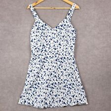 Vestido de sidra para mujer mediano mini pana suave cuello de vid ajuste ligero floral segunda mano  Embacar hacia Argentina