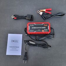 Usado, Carregador de bateria Foval automático gotejamento 12V 1000mA carregador de bateria inteligente comprar usado  Enviando para Brazil