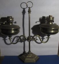 vintage oil duplex brass lamp for sale  Orlando