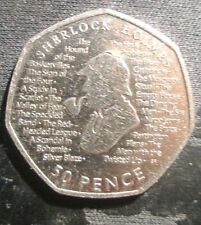 50p coin sherlock for sale  TORQUAY