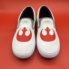 Usado, Sapatos casuais Sperry Star Wars masculino tamanho 7.5 lona branca slip-ons lado rebelde comprar usado  Enviando para Brazil