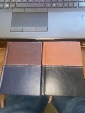 Used, NOTES Mini Notebook Leather Bound Soft Cover 160 Lined Pages for sale  Shipping to South Africa