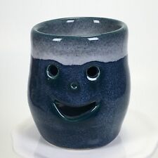 "Separador de huevos Happy Face Blubonnet cerámica Bonnie Todee Texas azul 2,5"" hecho a mano" segunda mano  Embacar hacia Argentina