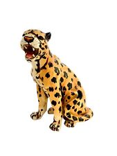Leopard sculpture ceramic for sale  Broken Arrow