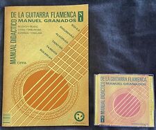 Manual Didáctico de la Guitarra Flamenca Manuel Granados PESTAÑAS y Partitura + CD segunda mano  Embacar hacia Argentina