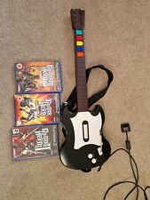 Guitar Hero Red Octane PS2 Wired Guitar Plus 3 Games for sale  Shipping to South Africa