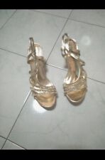 scarpe eleganti donna oro usato  Villaricca