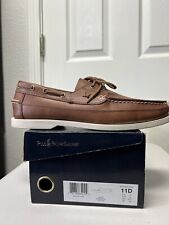 Usado, Polo Ralph Lauren BARX Bote Cubierta Zapatos Para Hombre Cuero Marrón Bronceado Talla 11 Con Cordones segunda mano  Embacar hacia Argentina