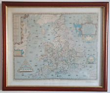 Framed saxton map for sale  PRESTON