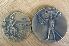 Dos medallas olímpicas raras de Los Ángeles 1932 segunda mano  Embacar hacia Argentina