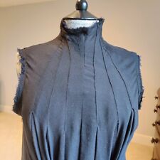 Marc Le Bihan black lightweight wool blend sleeveless dress FR38 fits UK10-12 for sale  Shipping to South Africa