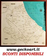 Abruzzo mappa cartina usato  Corato