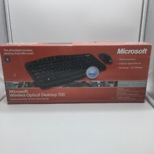 Novo Microsoft Wireless Optical Desktop 700 Wireless Teclado/Mouse Grátis S/H comprar usado  Enviando para Brazil