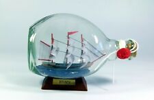HMS Bounty ship in a bottle nautical gift, sailing ship 16cm  for sale  LLANGADOG