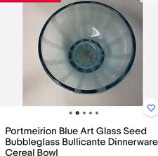 Portmeirion blue glass for sale  CARDIFF
