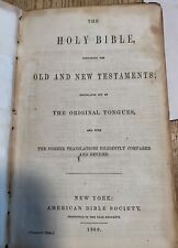Civil War Period Bible With a Written 1861 Signature for sale  Shipping to South Africa