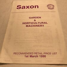 Saxon garden machinery for sale  UK