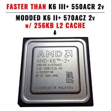 CPU AMD K6 modificado 2+ 570acz a K6 III+ 550ACR, 600 MHz o 633 (Caché K6 3+ 256kb) segunda mano  Embacar hacia Argentina