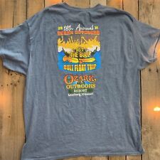 Ozark Outdoors Resort 18th Annual 2021 Bull Float Trip Mens T-Shirt Size XL for sale  Shipping to South Africa