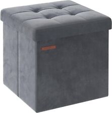 SONGMICS Ottoman Storage Bench, Foldable Velvet Storage Box, Storage Chest for sale  Shipping to South Africa