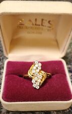14k yellow gold diamond 1ct cluster ring preowned for sale  Edgewater