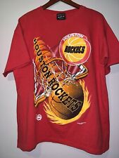 VINTAGE 1990's HOUSTON ROCKETS MAGIC JOHNSON T's SHIRT large for sale  Shipping to South Africa