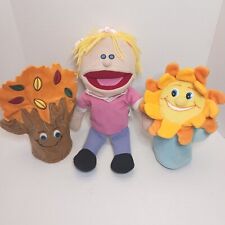 Used, Lakeshore Learning homeschool plush Puppets Tree Sun and girl set of 3 rare HTF for sale  Shipping to South Africa