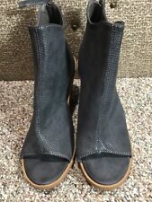 Bota de tornozelo cinza salto bloco boho sandália bota sapato 7,5 M zíper traseiro Maurices Dani comprar usado  Enviando para Brazil