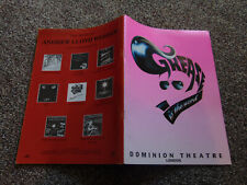 Grease theatre programme for sale  LONDON