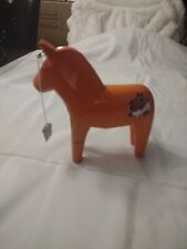 Very Beautiful IKEA Dala Horse w MAMMA Tattooed On Rear and Ear Ring 10.5 X9.5”, used for sale  Shipping to South Africa