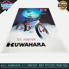 Usado, Vintage N.O.S. Kuwahara "E.T. Pôster BMX FOREVER" (QUASE PERFEITO) - Original 1982 comprar usado  Enviando para Brazil