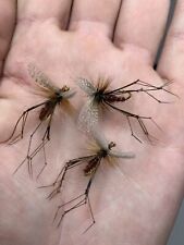 Eire Trout Flies X3 Firey Brown Dry Daddy Long Legs Size 10 Trout Fly for sale  Ireland
