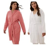 Vestido feminino exM&S com capuz musselina puro algodão rosa branco comprar usado  Enviando para Brazil