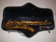 1930 PRE-12M VINTAGE SAXOFONE BARÍTONO DE TRANSIÇÃO CONN - BARI para RESTAURAÇÃO comprar usado  Enviando para Brazil