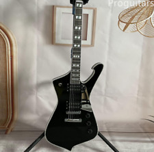 Guitarra elétrica Ice Man preta Paul Stanley Signature 2 captadores cromados pickguard, usado comprar usado  Enviando para Brazil