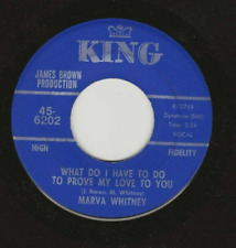 MARVA WHITNEY - Qué tengo que hacer/Tu amor fue bueno - King 6202 - James Brown, usado segunda mano  Embacar hacia Argentina