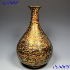 11"Dinastía Ming Antigua Dinastía Ming Botella de Porcelana Color Cobre Jarrón Estatua segunda mano  Embacar hacia Argentina