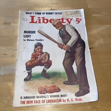 1938 16 de abril Liberty Magazine Joe DiMaggio H.G. Capa de beisebol Wells comprar usado  Enviando para Brazil