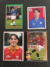 4 figuras de fútbol Vincenzo Montella Panini Merlin 96 97 como Roma Sampdoria, usado segunda mano  Embacar hacia Argentina