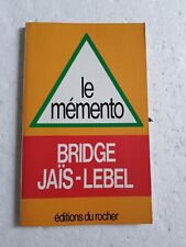 Mémento bridge jaïs d'occasion  Reims