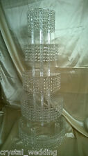 Crystal Cupcake or cake stand tower    5 Tier Crystal chandelier style  for sale  SWANSEA