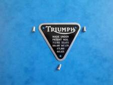 Triumph patent plate for sale  Shipping to Ireland