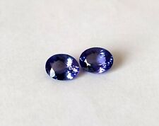 IN Abbinato Tanzanite Ovale Paio Viola Scuro Blu Eccellente Cut Natural Gemme comprar usado  Enviando para Brazil