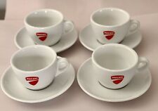 Used, DUCATI 5oz Espresso Cups & Saucers made  from Italian Hard Porcelain. Lot Of 4. for sale  Shipping to South Africa