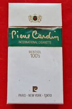 Paquete de cigarrillos vintage auténtico francés Pierre Cardin mentol años 100 tabaco segunda mano  Embacar hacia Mexico